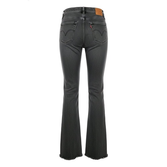 Levi Strauss Women's Jeans Ribcage Flare Black Wash 26 - Picture 2 of 16
